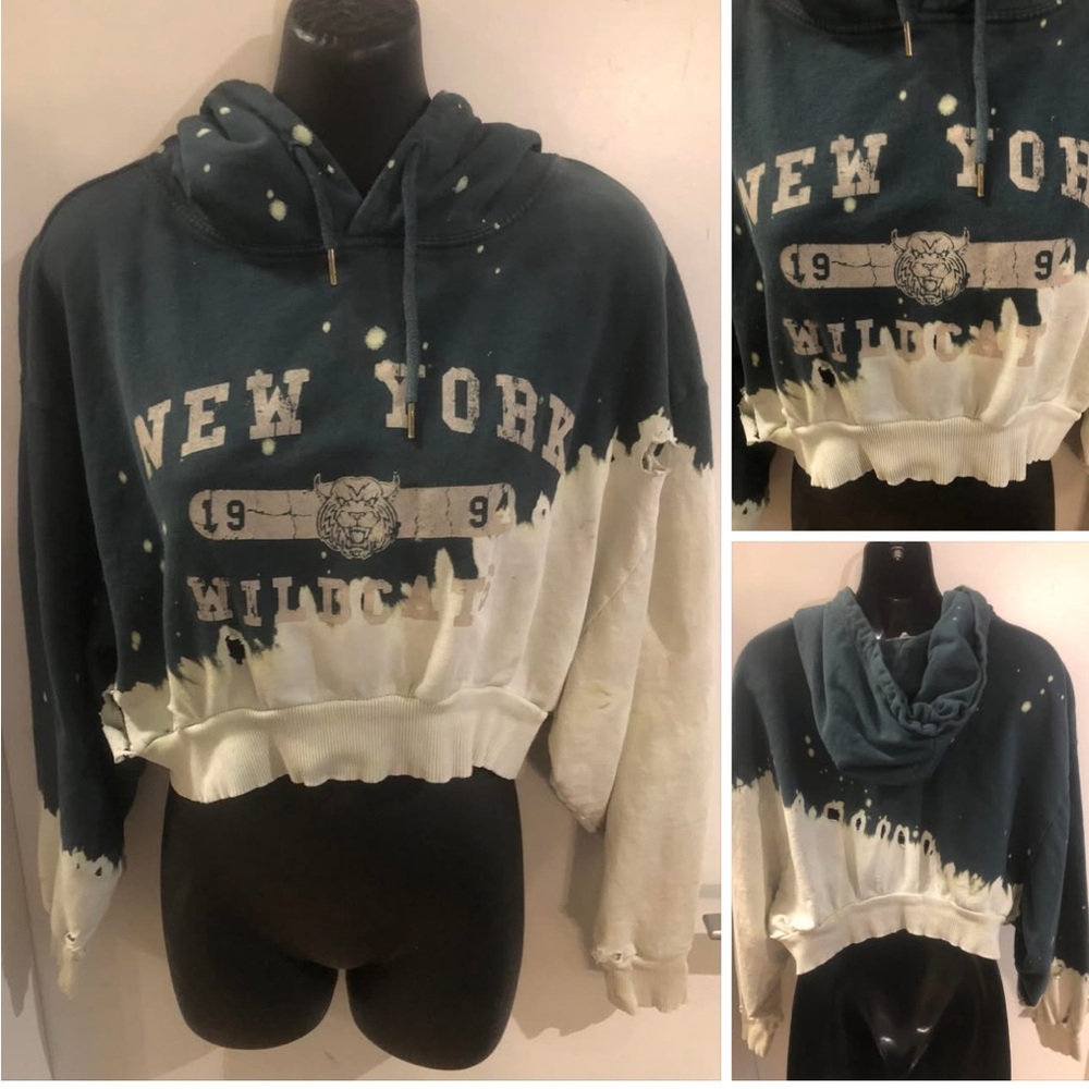 20/$20👟Garage M (M-XL) Destroyed style cropped hoody
